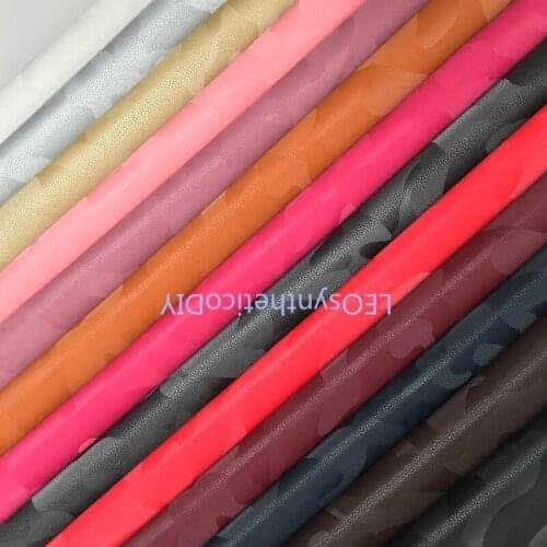 1PC 21X29CM Camouflage Faux Leather Fabric, Synthetic Leather Fabric Sheets, PU Leather For Making Bows LEOsyntheticoDIY T364