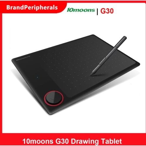10moons G30 Professional Graphic Tablet 8192 Levels Digital Drawing Tablet with Pen Multifunctional Ultralight Grafische Tablet