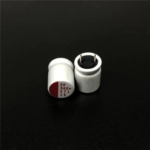 20pcs 470uF 16V FP 10x12.5mm Low ESR Top Grade 16V470uF VGA/Motherboard Solid Capacitor