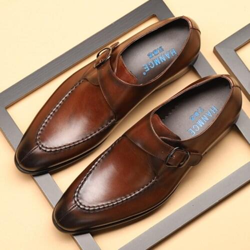 2020 Summer New Mens Genuine Leather Shoes Business Dress Formal Shoes Men England Fashion Loafers Oxfords Size 37-44