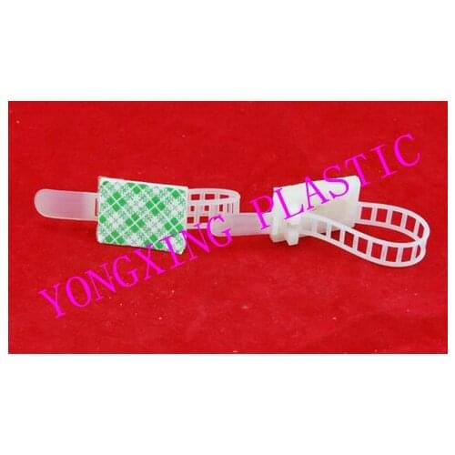 25 piece/lot nylon clamp T type connector 22*32 cable tie holder clamps wire connector adhesive tie mounts