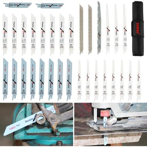 32PCS Saw Blades for Wood Metal Cutting Saw Blades Reciprocating Saw Blade Set Power Tool Accessories