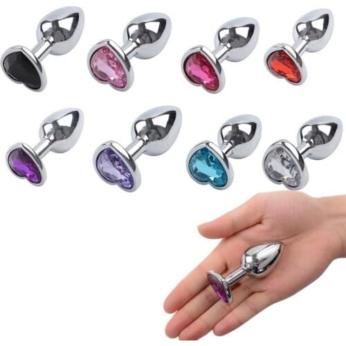 Stainless Steel Crystal Anal Toys Butt Plug prostata massage Stainless Steel Anal Plug Sex Toys for Women Adult Sex Products