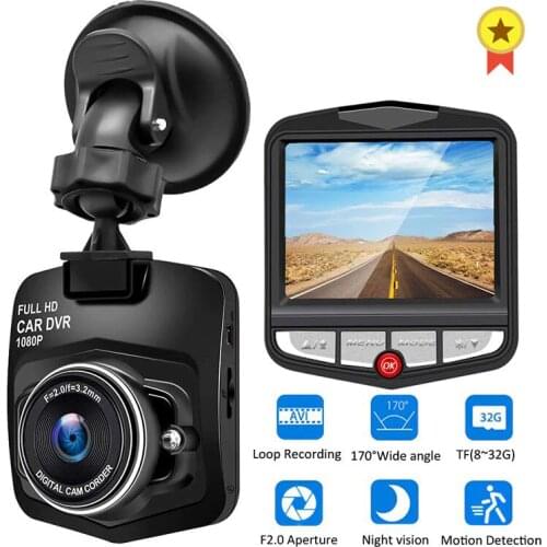 Car 1080 HD Dash Cam 170 Degree Wide Angle Car Video Recorder DVR Camera Night Vision Shield Shape Dashcam Reverse Car Camerea