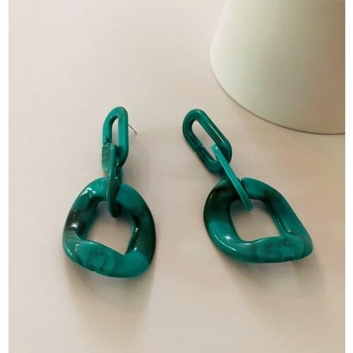 Exaggerated Acrylic Earrings Women Versatile Vintage Earrings Irregular Earrings Fashion Earrings Women