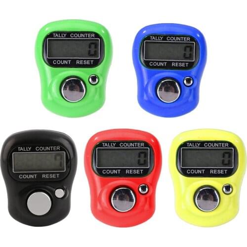1Pcs Mini Finger Counter LCD Electronic Digital Counter Counting Range 0-99999 For Sewing Knitting Weave Tool