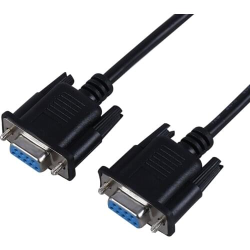 DB9 pin Serial Cable RS232 COM Wires DB9 Female to Female 9 Hole Male to Female Direct Connection 0.5m 1.5m 3m 5m PLC