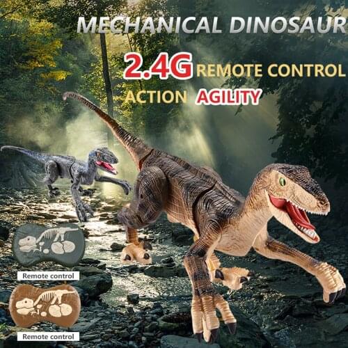 RC Dinosaur Kids Pet LED Remote Control Tyrannosaurus Rex Eyes Shine Walk Sounds Boy Toys Children Gift