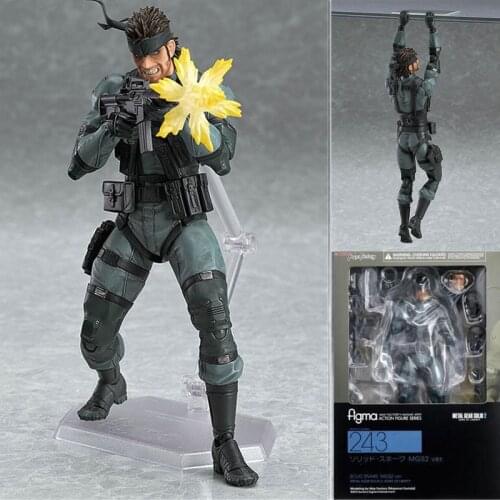 Figma 243 METAL GEAR SOLID 2: SONS OF LIBERTY 15cm Snake PVC Action Figure Collectible Model Toy