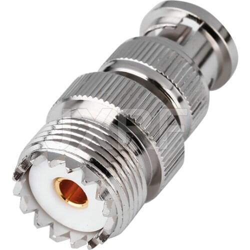 JXRF Coaxial Adapter SO239 UHF Female Jack To BNC Male Plug Connector