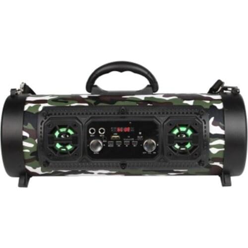 M17 Outdoor Portable Barrel Speaker Wireless Subwoofer Plastic Knob Adjustment Card Radio Call Function