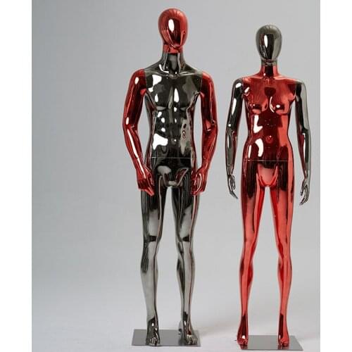 New Arrival High Quality Shiny Electroplate Mannequin Full Body Model Men For Sale