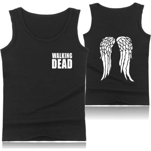 The Walking Dead Zombies Tank Top Men Summer Vest and Bodybuilding Sleeveless Shirt Harajuku Fitness Tank Tops Gym Clothing