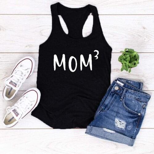 Sexy Summer Sleeveless Vest Camisetas Girl Outfits Vest Mothers Day Gift Mom 3 Tank Tops Women Racerback Tank Gift for Mom