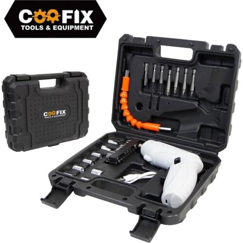 COOFIX Mini Electric Screwdriver Household USB Rechargeable Power Battery Cordless Screwdriver Set Multifunctional Power Tool