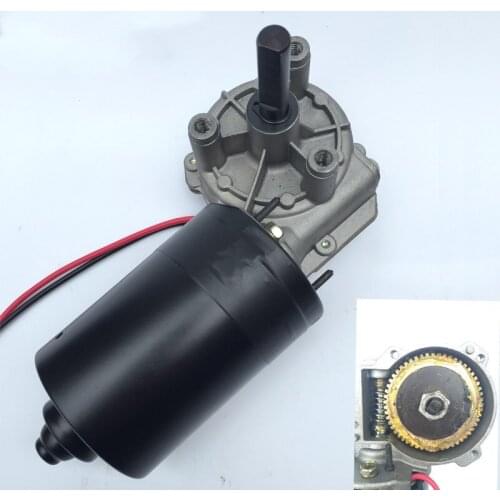 10rpm-80rpm high power DC worm gear motor 12v garage door motor 60w