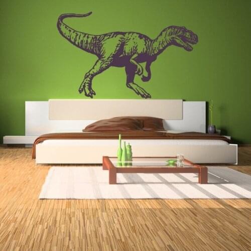 Cartoon dinosaur vinyl wall decal home decor bedroom kids rooms art mural removable wall stickers
