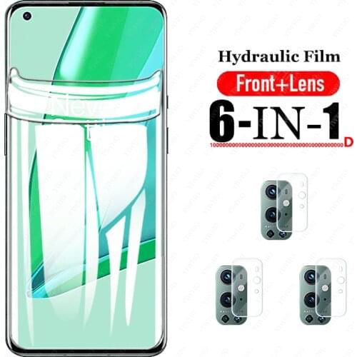 Soft lens Glass on for oneplus 9 Pro Hydrogel Film Screen Protector for OnePlus 1+ 9Pro, Shockproof Cover One Plus 9 Pro Clear