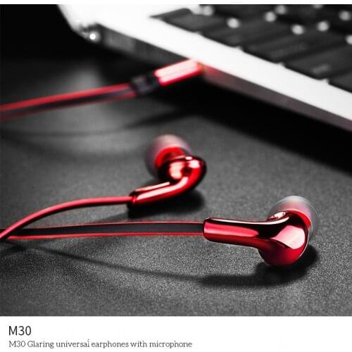 Metallic In-ear Earphone Earbuds Sport Stereo earphone Noise Isolating with 3.5mm jack Wired Headset For iphone xiaomi huawei