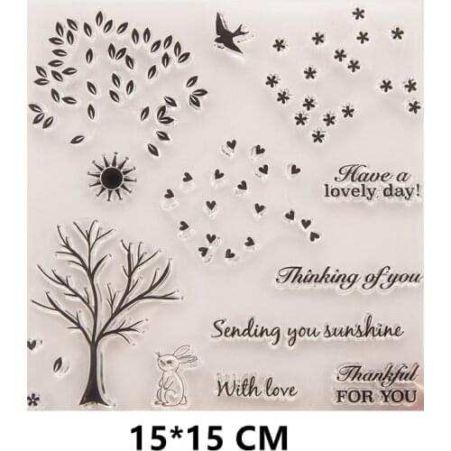2021 New Bird Clear Stamps DIY Scrapbooking Craft Supplies Rubber Silicon Seals Card Album Hobby ink pad Stamping