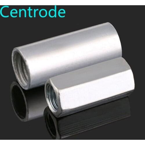 Galvanized envexed hexagonal nut/screw wire connection nut/extended round joint nut M6-M12 2PCS