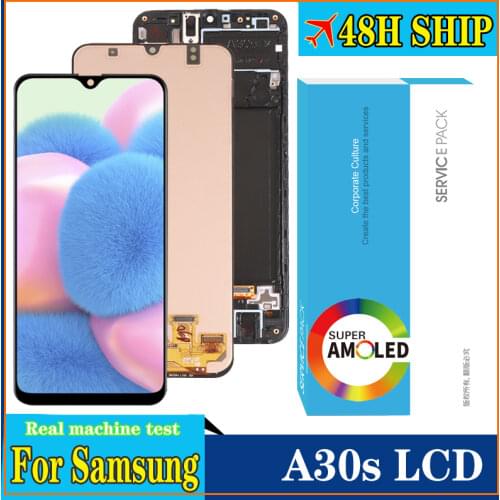 Original Display for Samsung Galaxy A30s LCD Display Screen Touch Digitizer Assembly Samsung Galaxy A30s Multi touch Repair Part