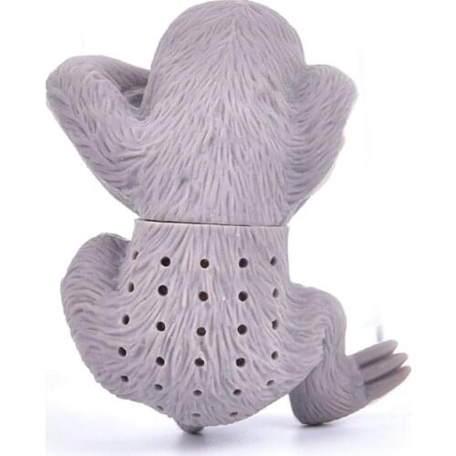 Food Grade Silicone Tea Infuser Creative Safety Tea Bag Filter Tea Strainer for Tea Pot Cup Use Cute People Shape New Arrival