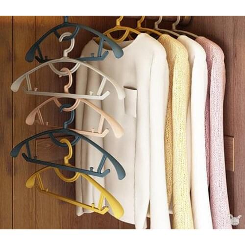 10pcs/lot Plastic Clothes Hanger Extra Thick Wide Shoulder Adult Slip Resistant Standard Clothing Hanger Ideal for Everyday Use