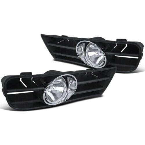 Clear Fog Lights Driving Bumper Lamps+H3 Bulb+Switch For 98-05 Vw Golf Gti Tdi Mk4 Car Accessories