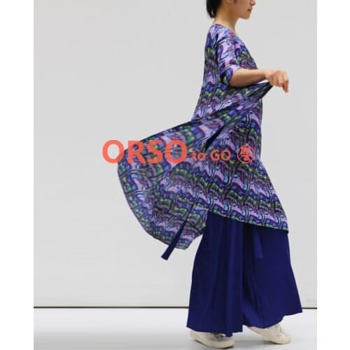 HOT SELLING The new stripe dress fold three quarter A-Line dress IN STOCK