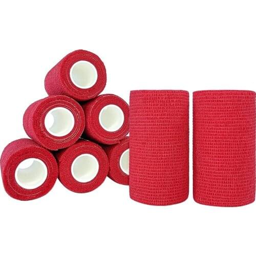 Self Adhesive Cohesive Bandage Wrap Athletic Elastic Cohesive Bandage for First Aid Sports Human and Animals