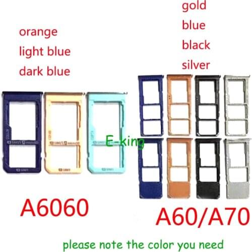 For Samsung Galaxy A60 A70 A80 A90 A605F A705F A805F A905F Sim Card Slot Tray Holder Sim Card Reader Socket