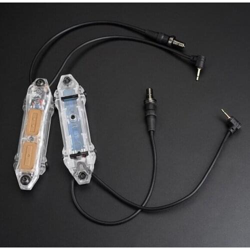 Tactical Transparent Remote Pressure Dual Switch for PEQ DBAL-A2 DBAL-D2 Flashlight Fit Picatinny light Accessories