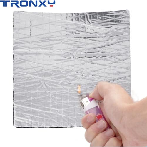 Heat Insulation Cotton 200/300mm Foil Self-Adhesive Insulation Cotton 6mm Thickness 3D Printer Heating Bed Sticker
