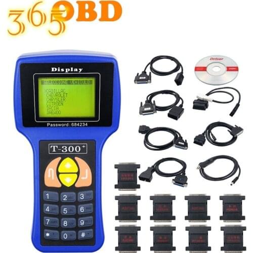 V17.8 English/Spanish T300 Key Programmer T-300 Decoder T-Code Key Transponder Car Key Programmer T 300 Key Copy Tool T-300