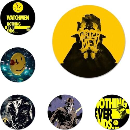 Watchmen TV Series Icons Pins Badge Decoration Brooches Metal Badges For Backpack Decoration 58mm
