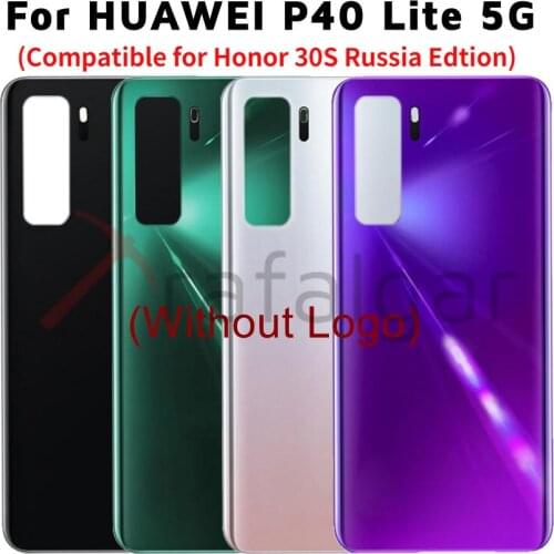 NEW 6.5" Battery Cover Back Glass Replace For Huawei P40 Lite 5G Global Honor 30S Russia Version CDY-AN90 Rear Housing Door Case