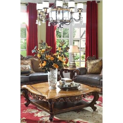 Marble top coffee tea table and end table small table GF46