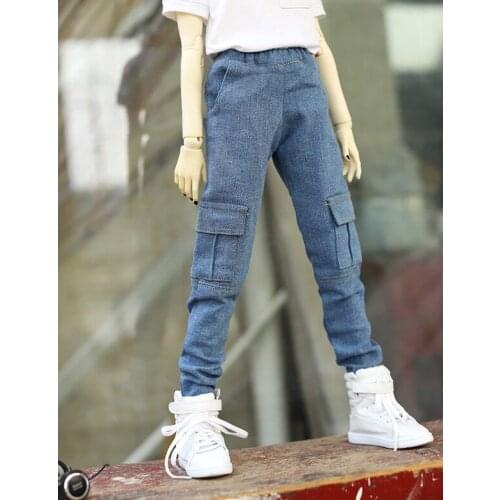 1/4 1/3 Scale BJD Clothes Casual Jeans With Pocket Overalls For BJD/SD MSD SD13 SD17 SSDF Strong Uncle Doll Accessories C0941