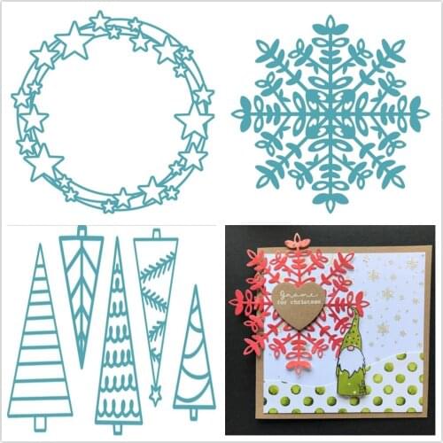 2021 new Christmas tree cutting die for DIY scrapbooking/Card Making B651
