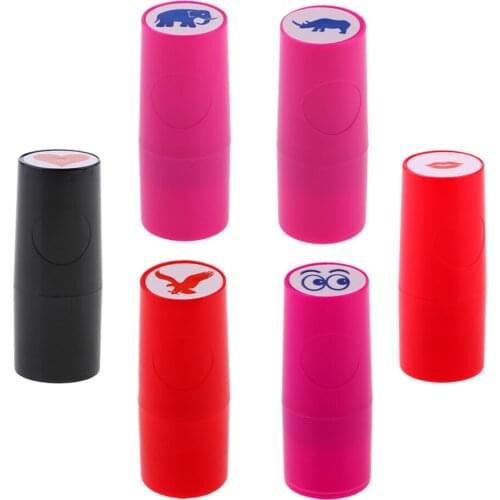 6 Pieces Colorfast Quick-dry Golf Ball Stamp Stamper Marker Impression Seal