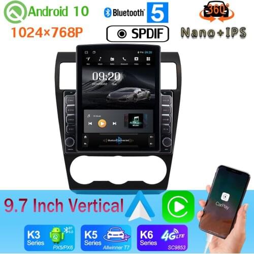 9.7" Vertical Style Car Media Player GPS For Subaru Forester XV WRX Impreza 2012-2015 Android 10 360 Camera PX6 4+64G Radio DSP