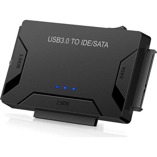 USB 3.0 to SATA IDE ATA Data Adapter 3 in 1 Hard Drive Adapter 5GBps for PC Laptop 2.5" 3.5" HDD Hard Disk Driver With Power