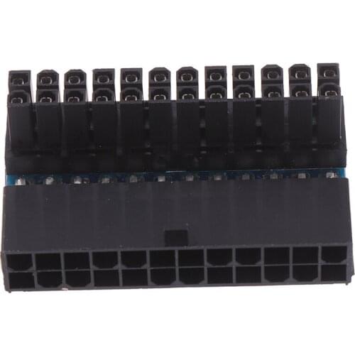 ATX 24 pin 90 degree 24Pin to 24pin L type Power Plug Adapter Mainboard Motherboard Power Connectors Modular Power Supply Cables