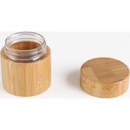 30g 50g Bamboo Bottle Cream Jar With Bamboo Eye Cream Packaging Jar Mask Cream Empty Cosmetic Container Bamboo Bottle F106
