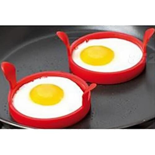 Free Shipping Kitchen Heart Silicone Egg Fry Frier Fried Oven Poacher Pancake Ring Mould Tool