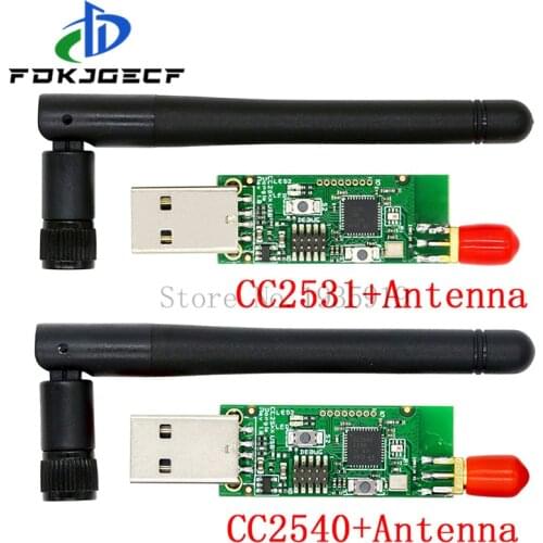 Wireless Zigbee CC2531 CC2540 Sniffer Bare Board Packet Protocol Analyzer USB Interface Dongle Capture Packet Module +Antenna