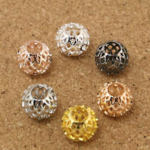 Free shipping 9x10mm new Alloy Bead Charm Vintage Cute Big Hole Round Beads Fit Women Bracelet & Bangle DIY Jewelry