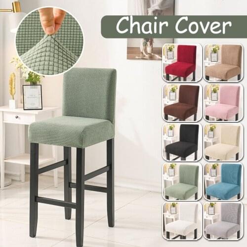 Polyester Pure Color Stool Covers Footstool Slipcover For Living Room Ottoman Cover Bar Home Hotel Office Stool Decoration
