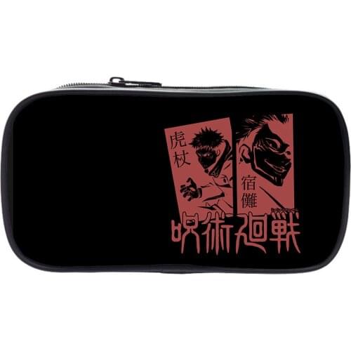 Jujutsu Kaisen Pencil Case Children School Supplies Pen Bag Student Pen Bag Boys Girls Pencil Pouch Anime Stationery Cases
